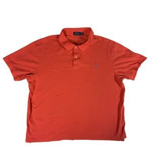Polo Ralph Lauren Polo Mens 3XB Pink 100% Cotton Short Sleeve‎ Shirt Pony Logo